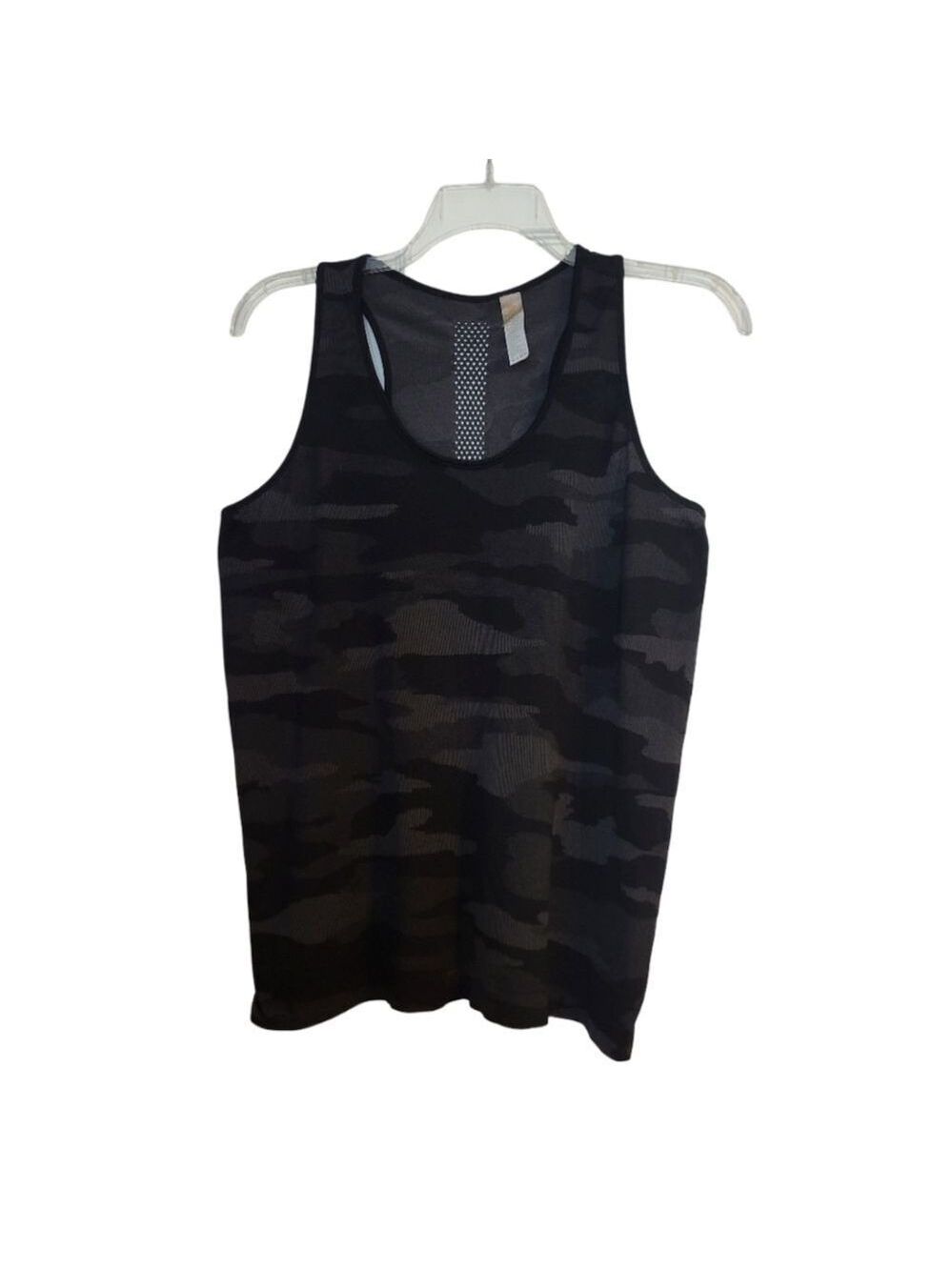 Womens | Athletic Black Camo Tank Top |  RJ0717A